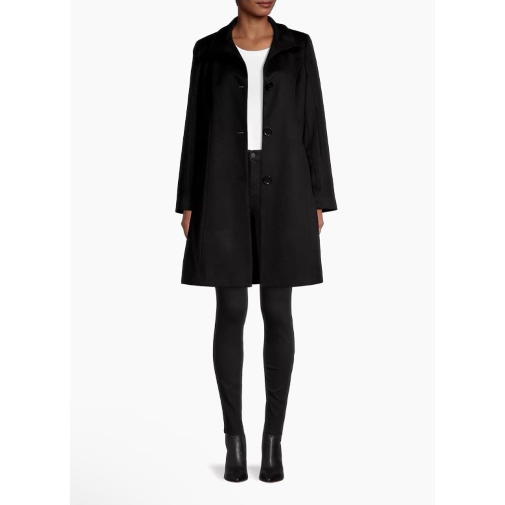 Sofia Cashmere Funnel Neck Coat